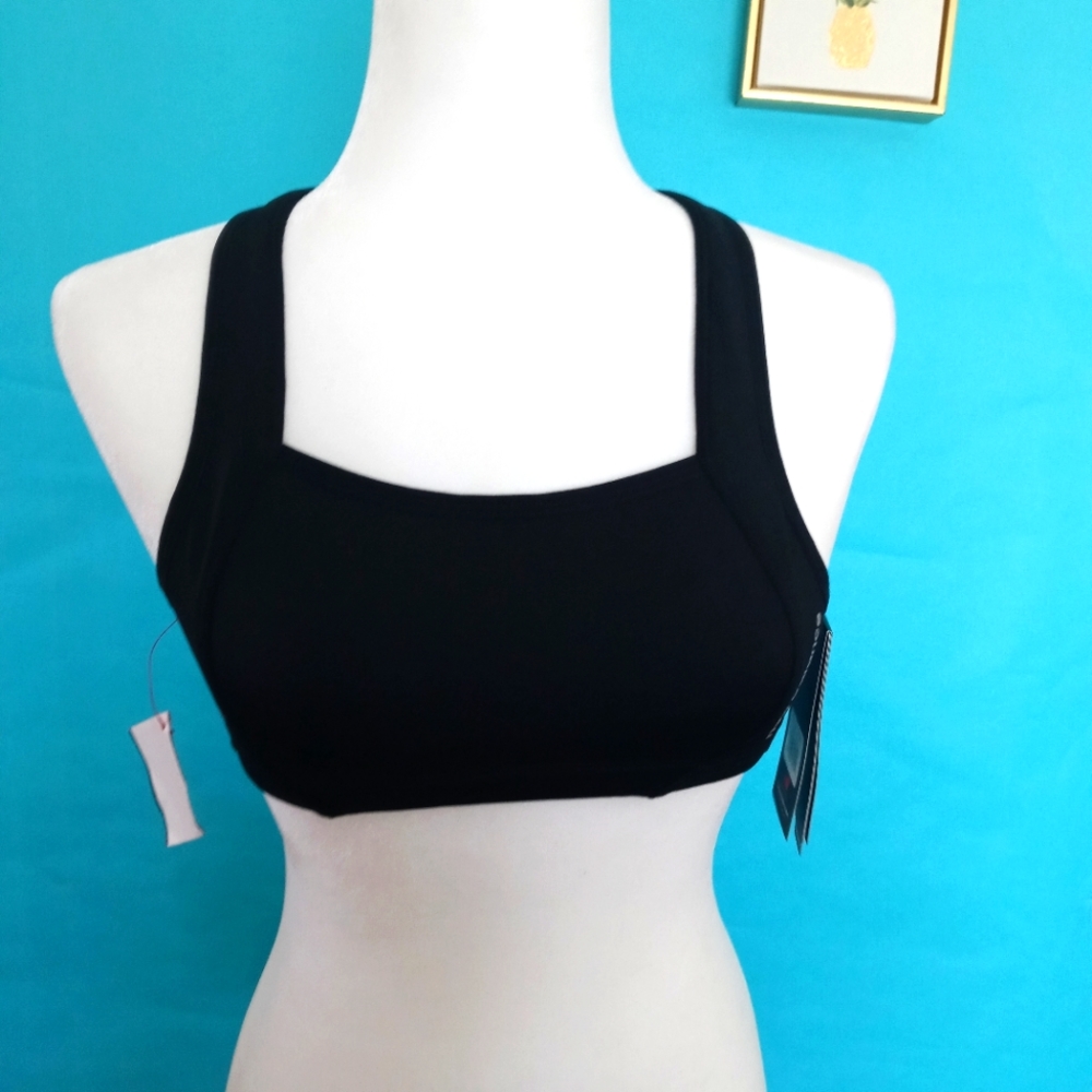 New Balance Sport Bra 32A Color Black Adjustable Straps New Medium Cover